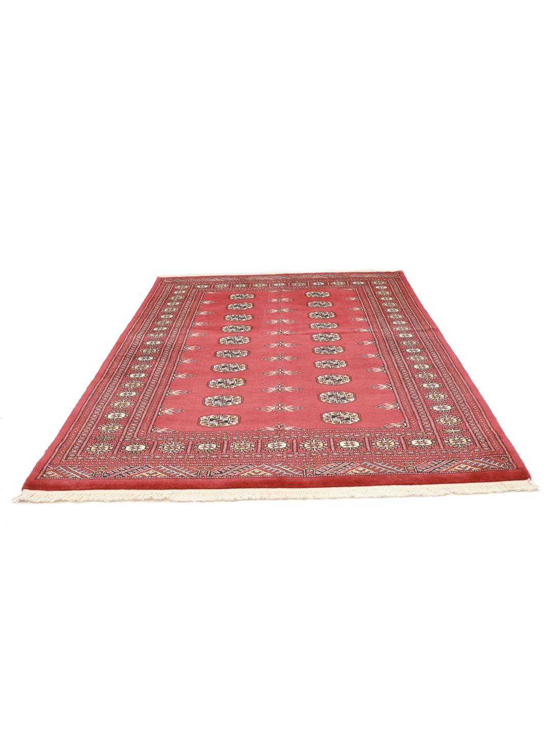 Handmade Bokhara rug from Pakistan in red