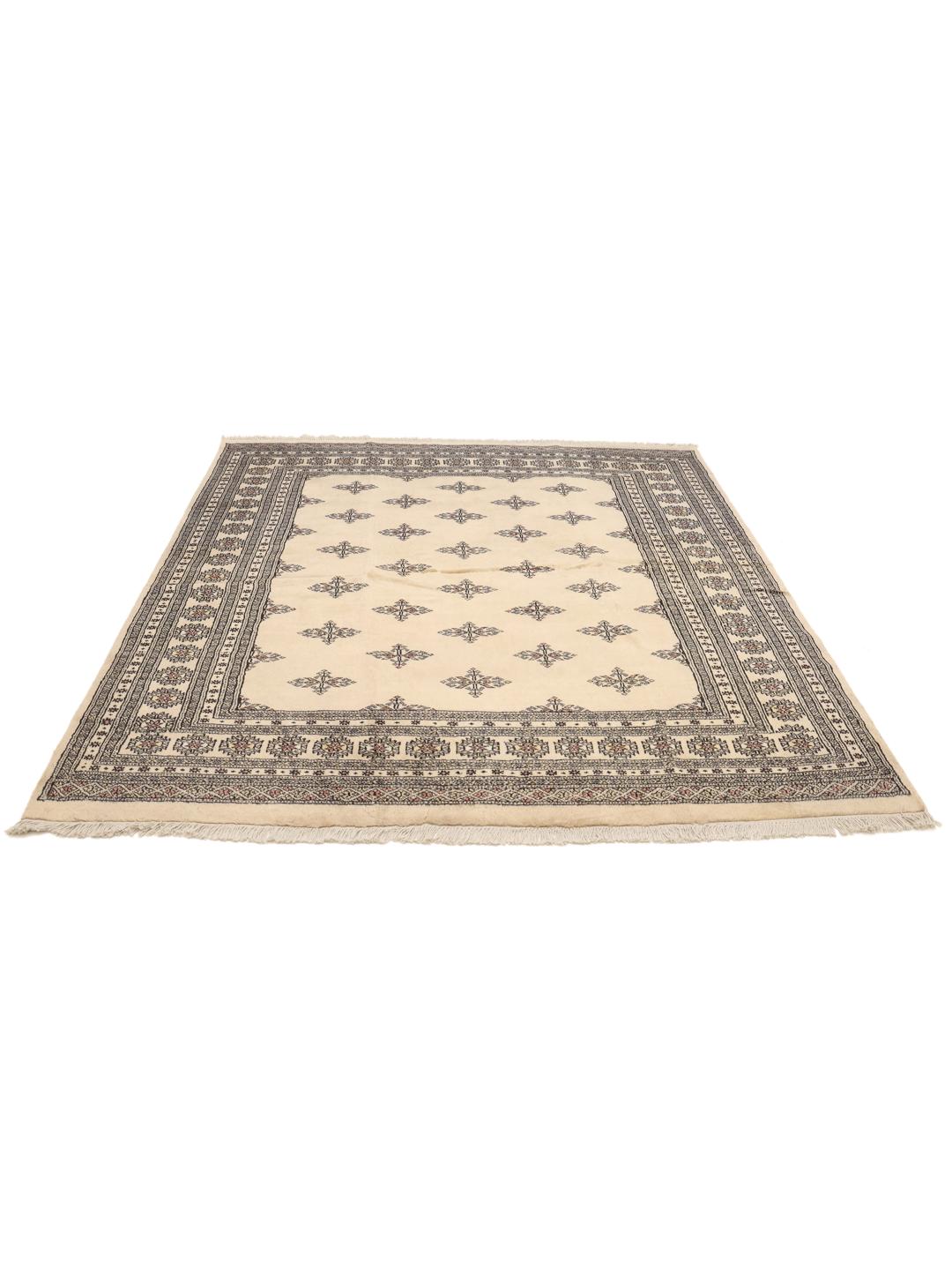 vierkant vloerkleed uit Pakistan in het beige