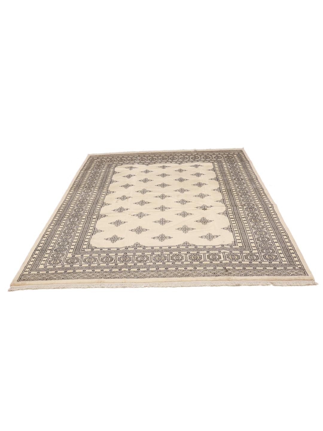 Handmade Pakistan wool rug in beige