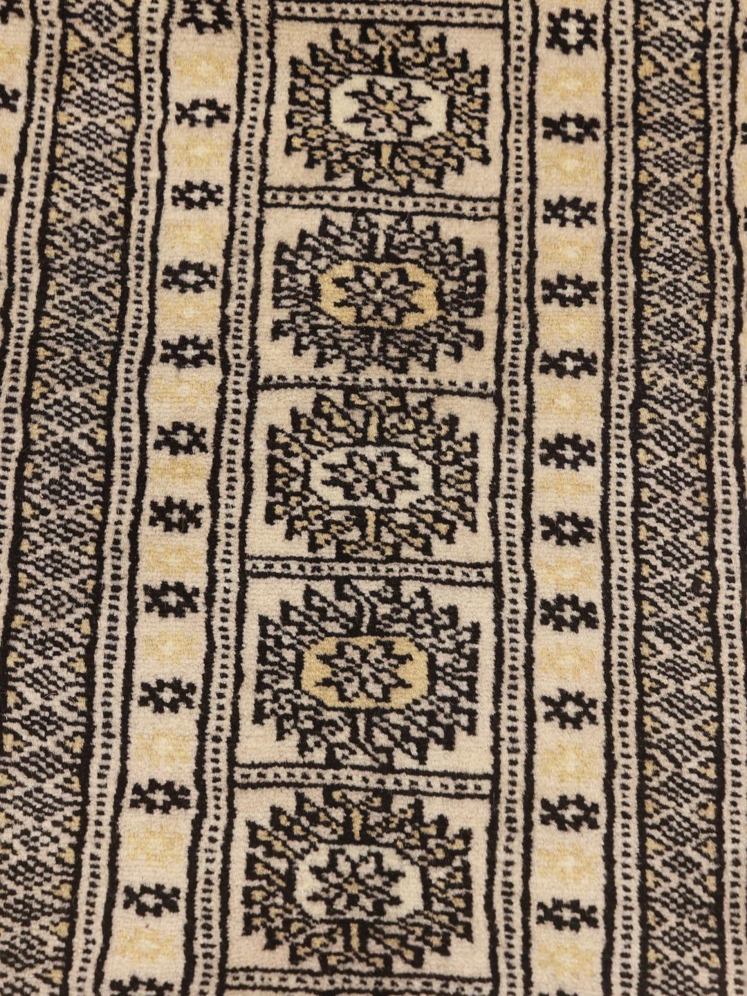 Handmade Pakistan wool rug in beige