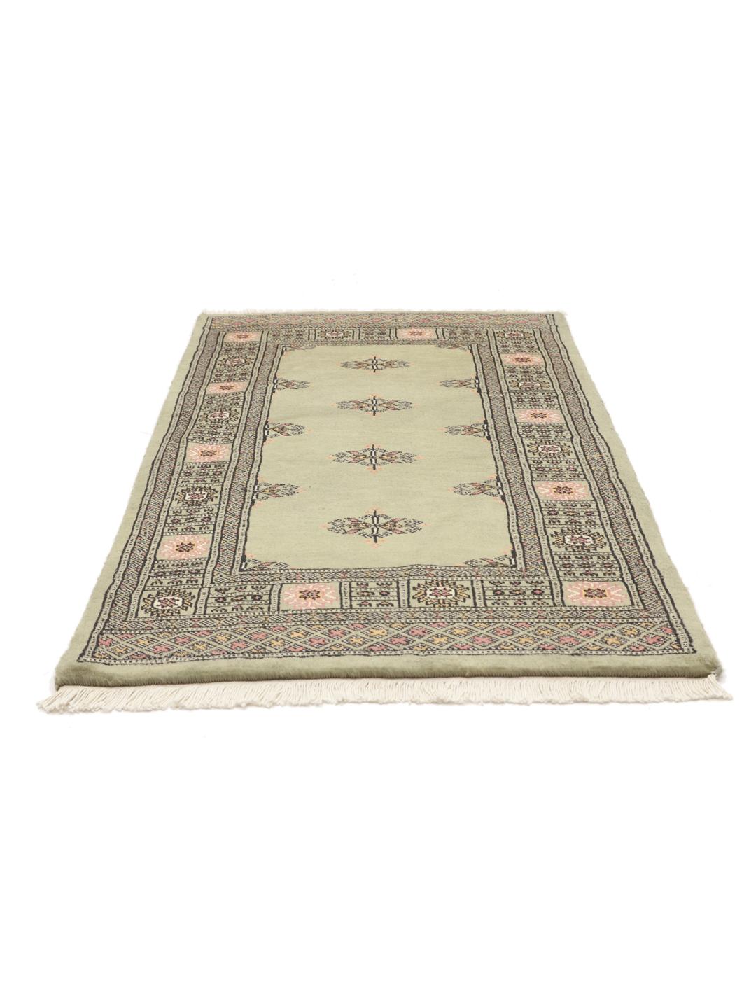 Handmade green Pakistan rug