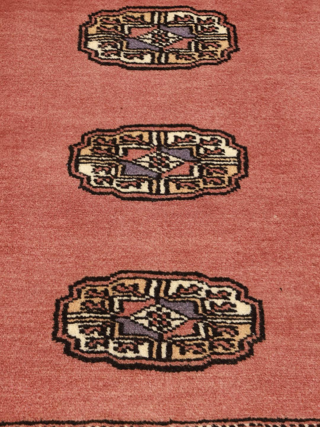 Handmade Pakistan Bokhara 2ply red rug