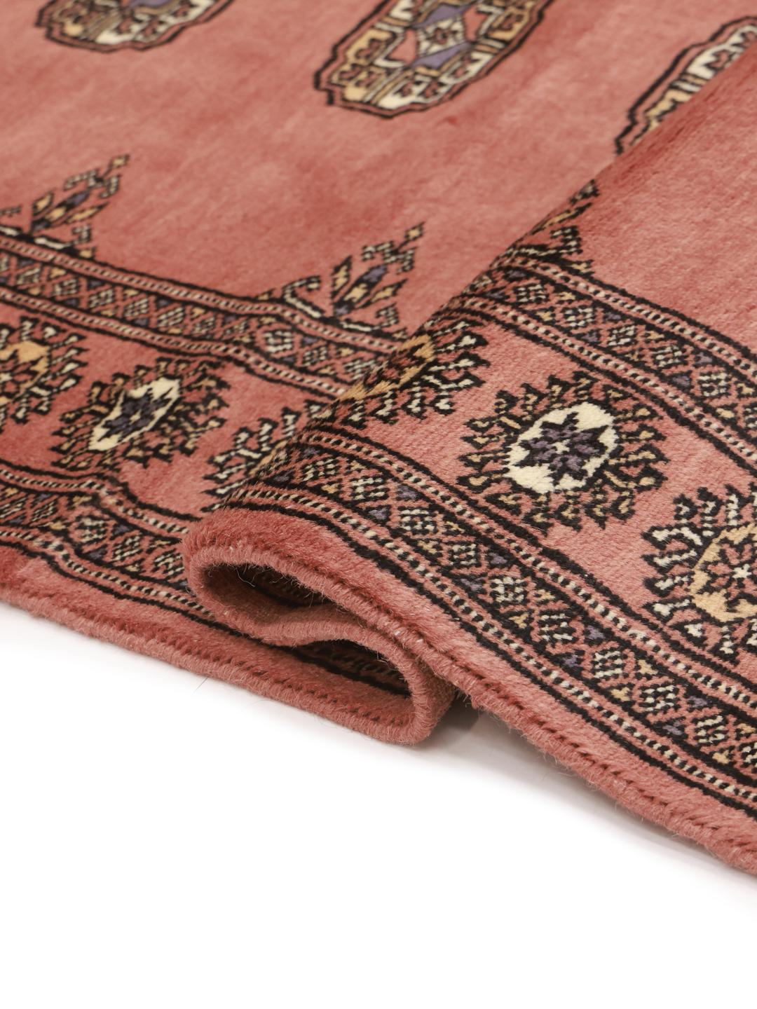Handmade Pakistan Bokhara 2ply red rug