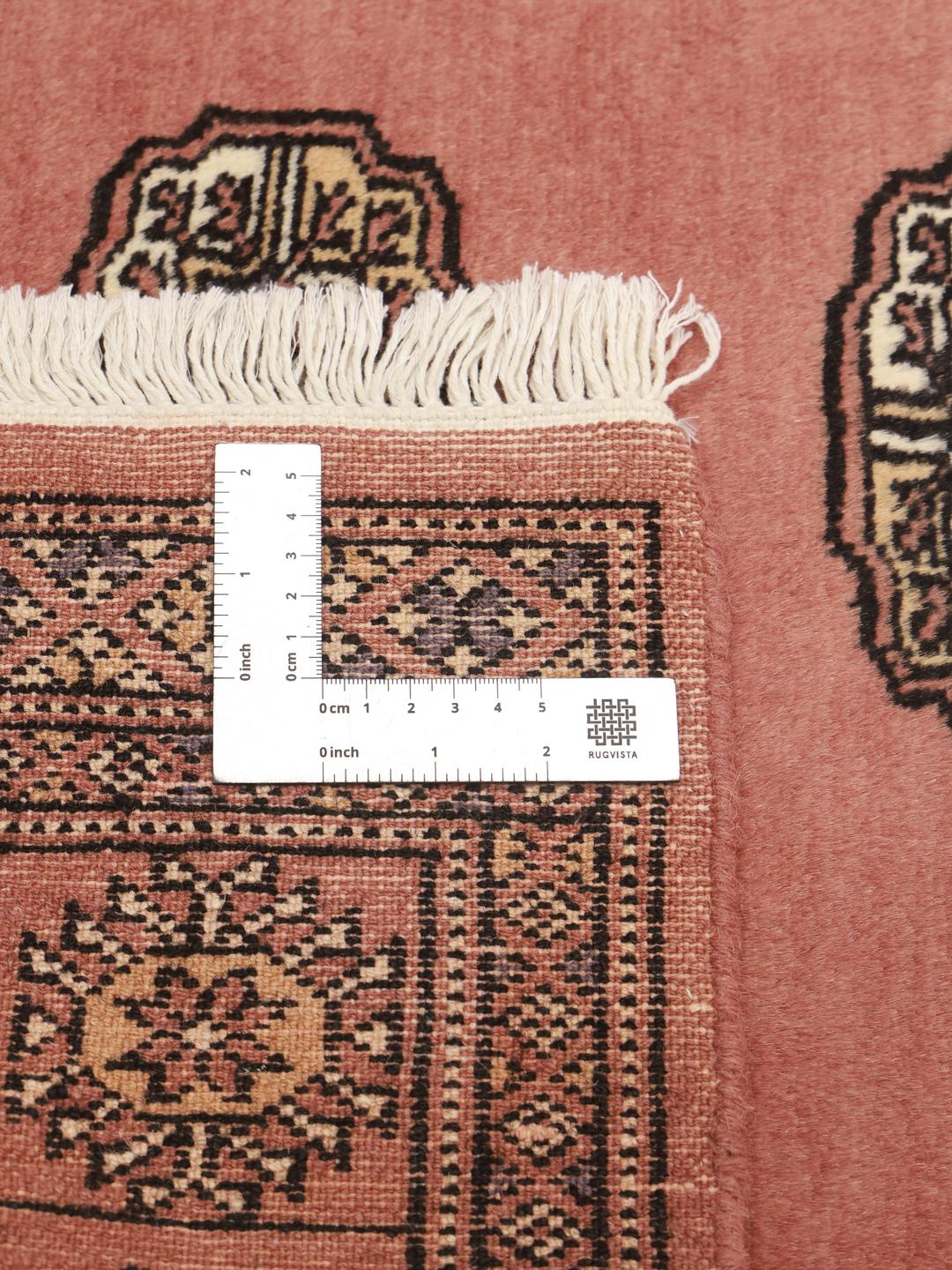 Handmade Pakistan Bokhara 2ply red rug
