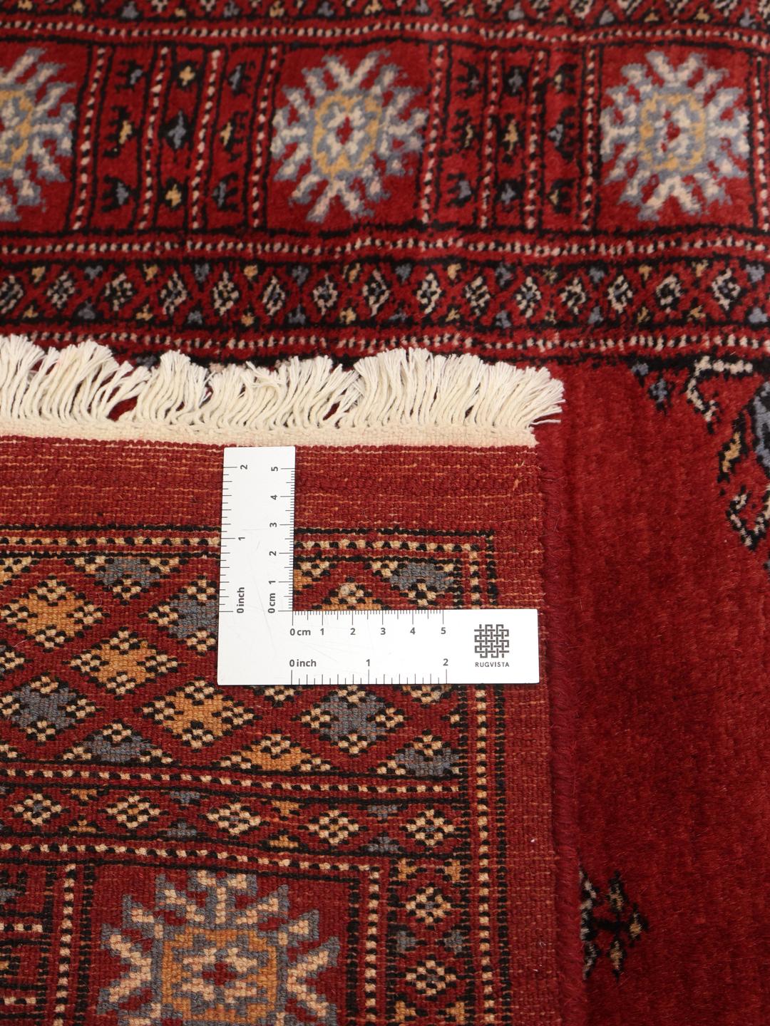 Handgemaakt Pakistaans loper tapijt in rood