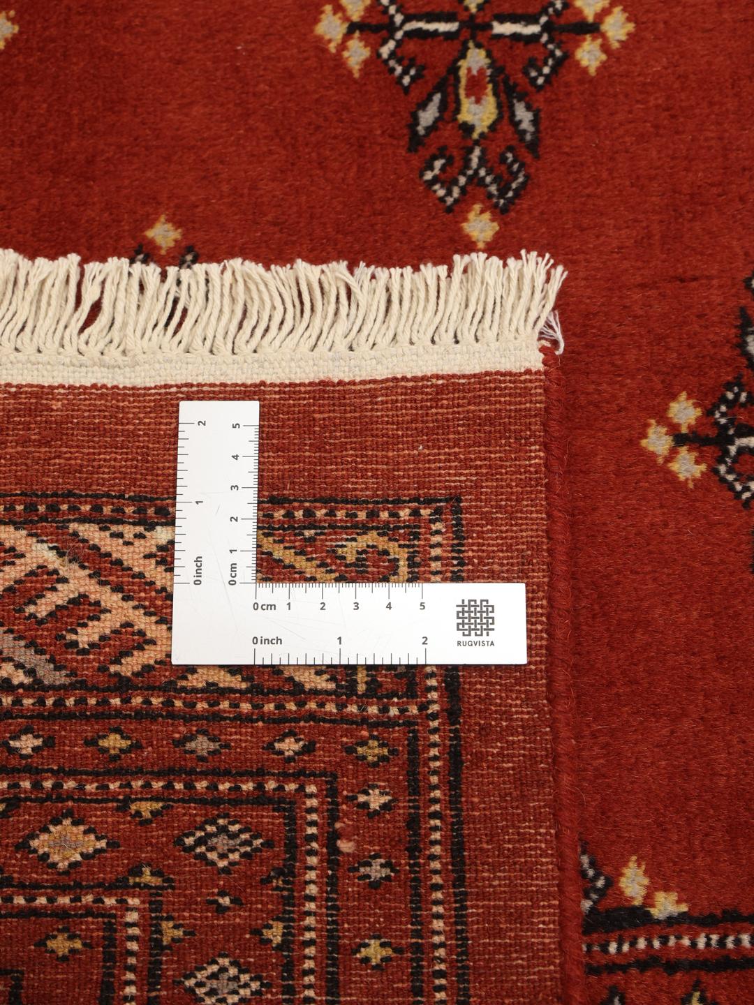 Red Pakistani Bokhara rug