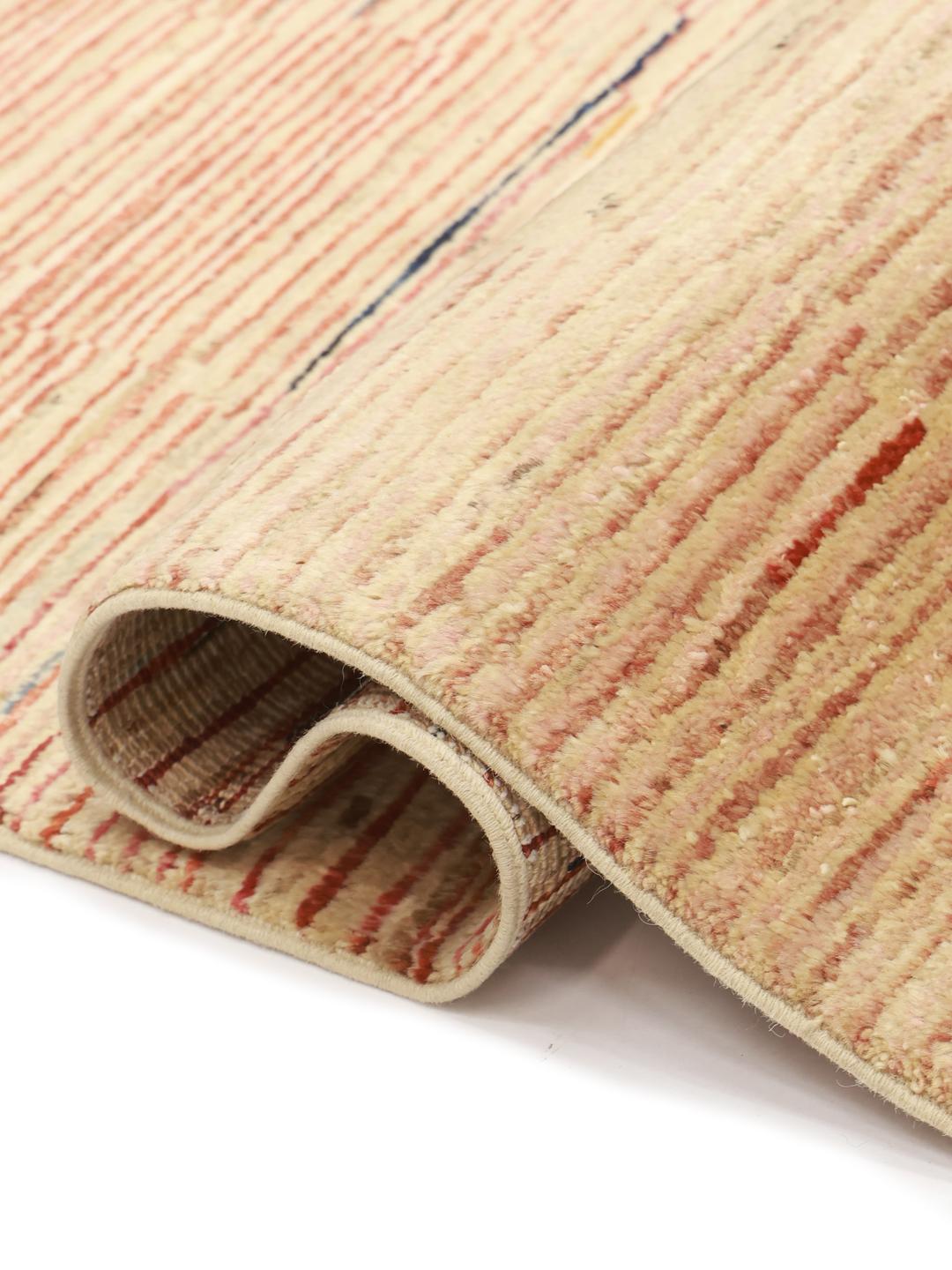Håndlavet Gabbeh Modern tæppe fra Afghanistan i beige