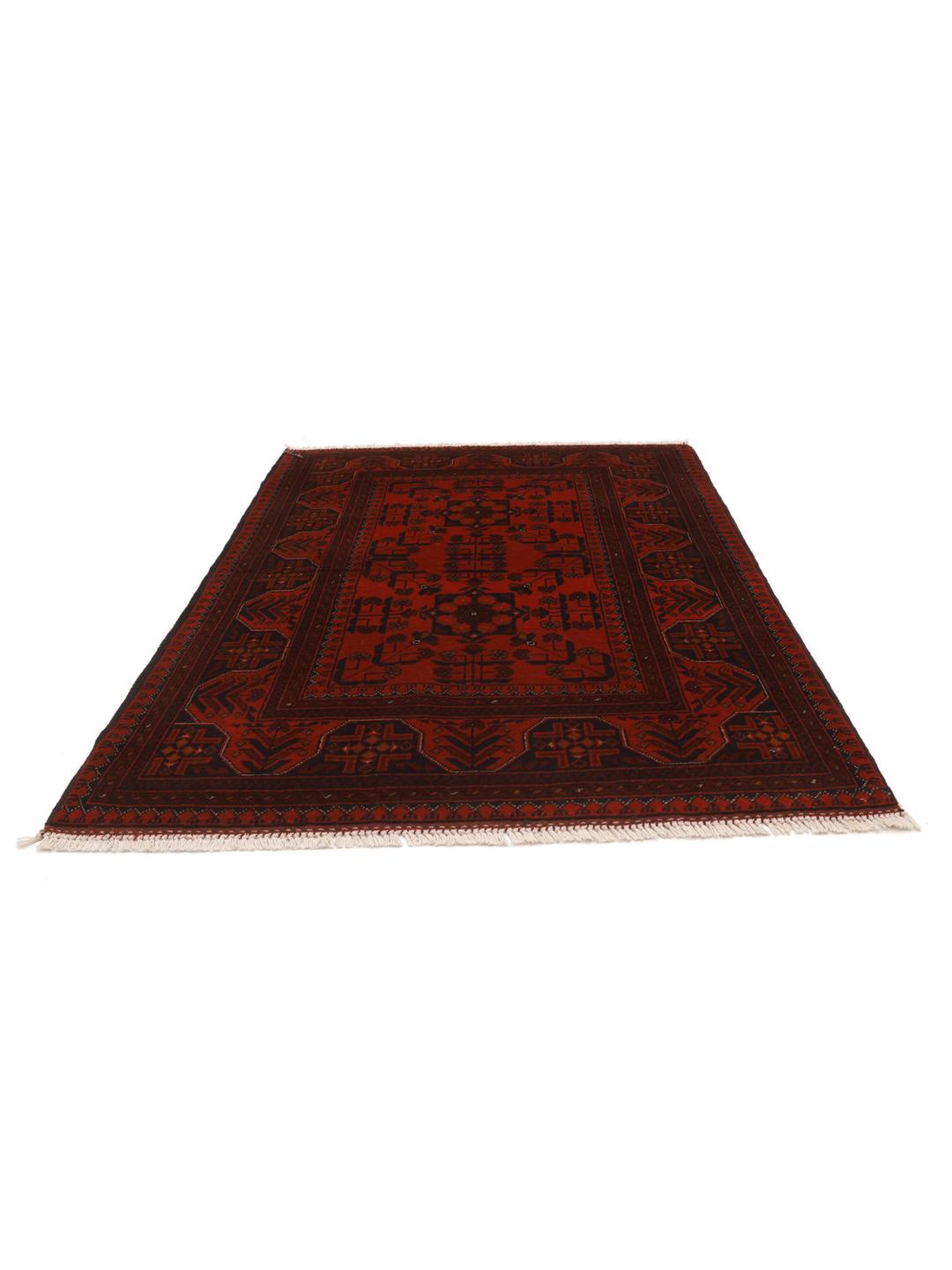 Vloerkleed uit Afghanistan in het rood