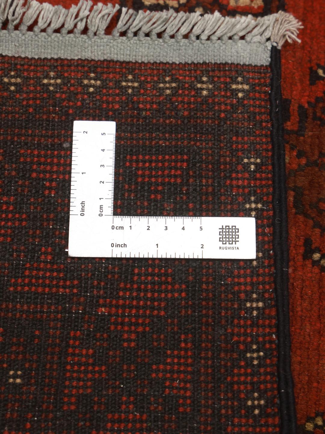 Håndlavet rødt Afghan Fine tæppe fra Afghanistan
