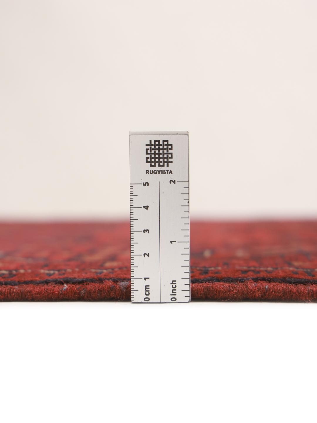 Handgemaakt Afghaans Khal Mohammadi tapijt in rood