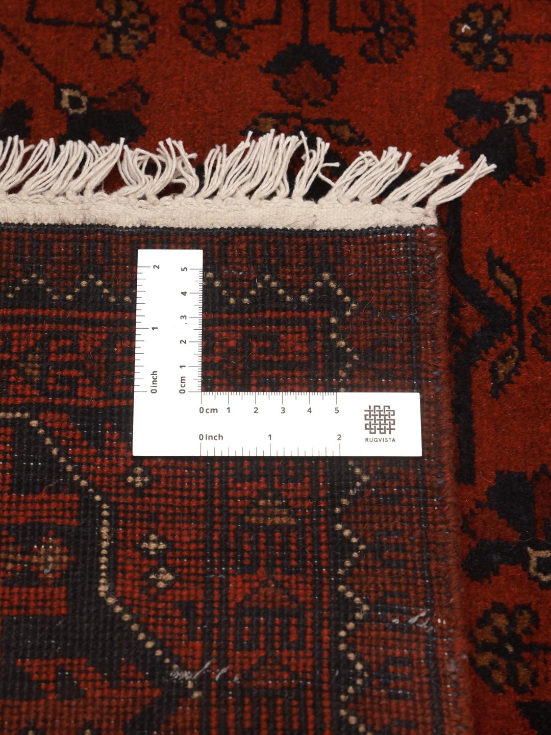 Handgemaakt Afghaans Khal Mohammadi tapijt in rood