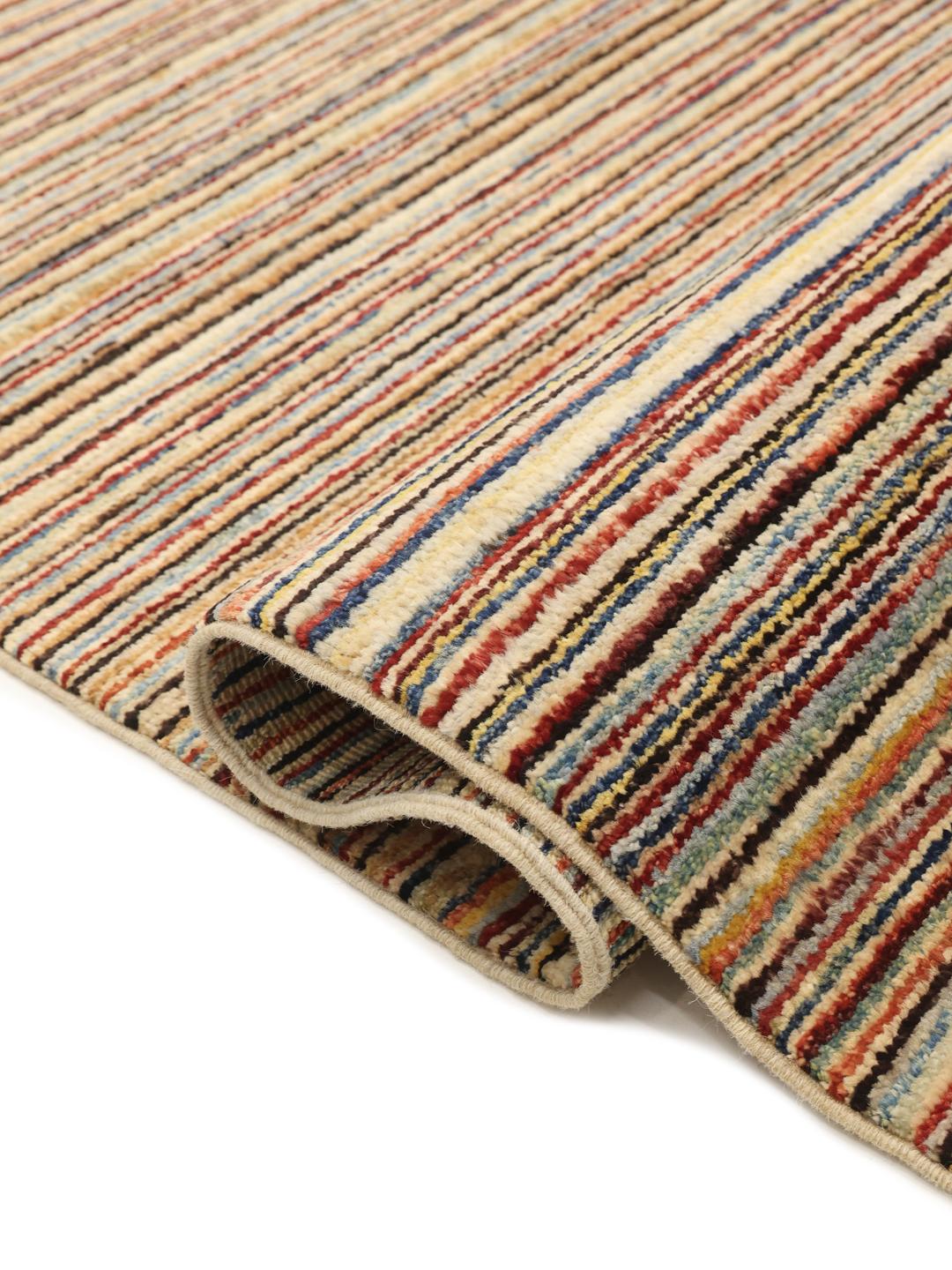 Loper vloerkleed uit Afghanistan in multicolor