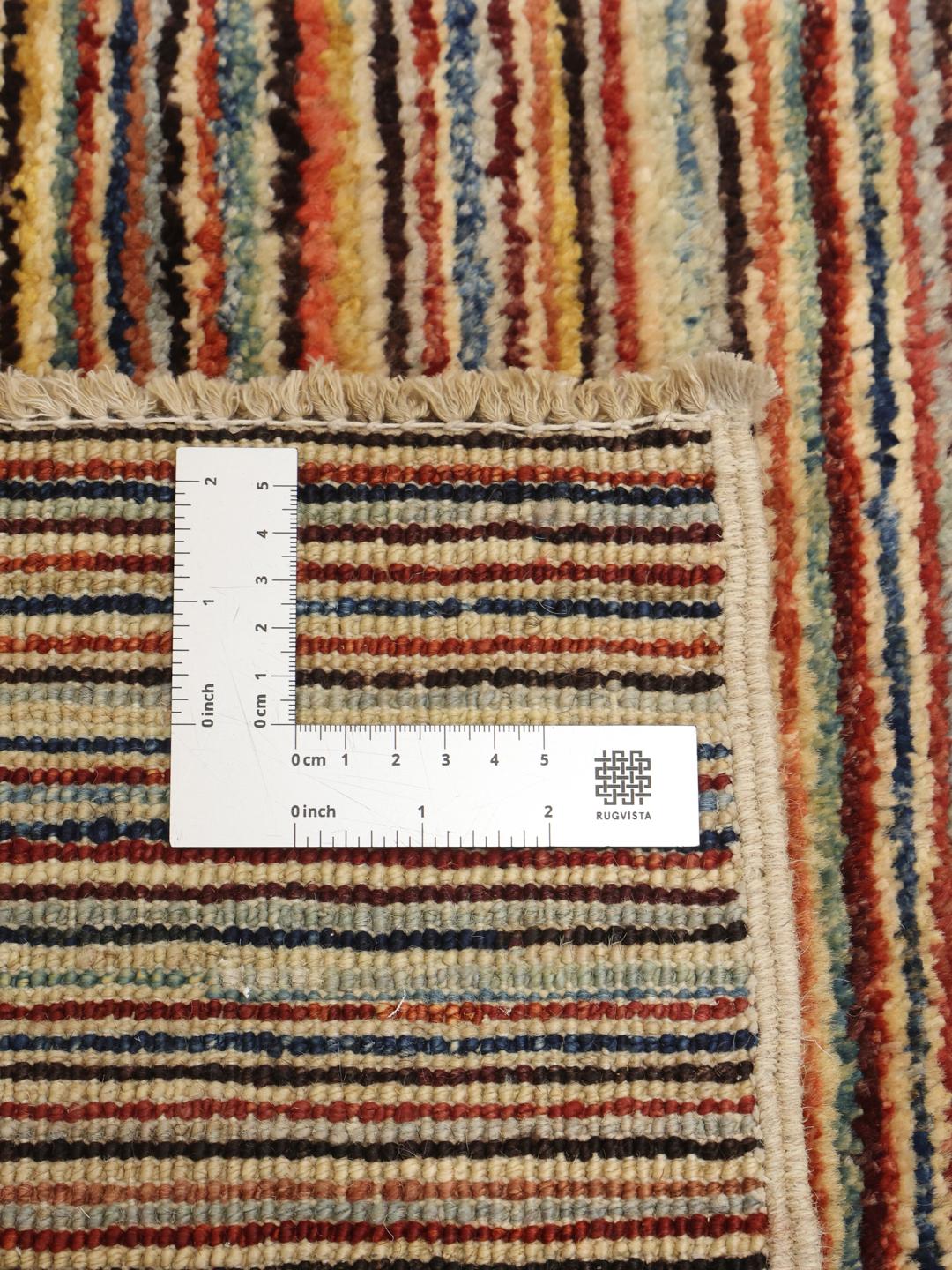 Loper vloerkleed uit Afghanistan in multicolor