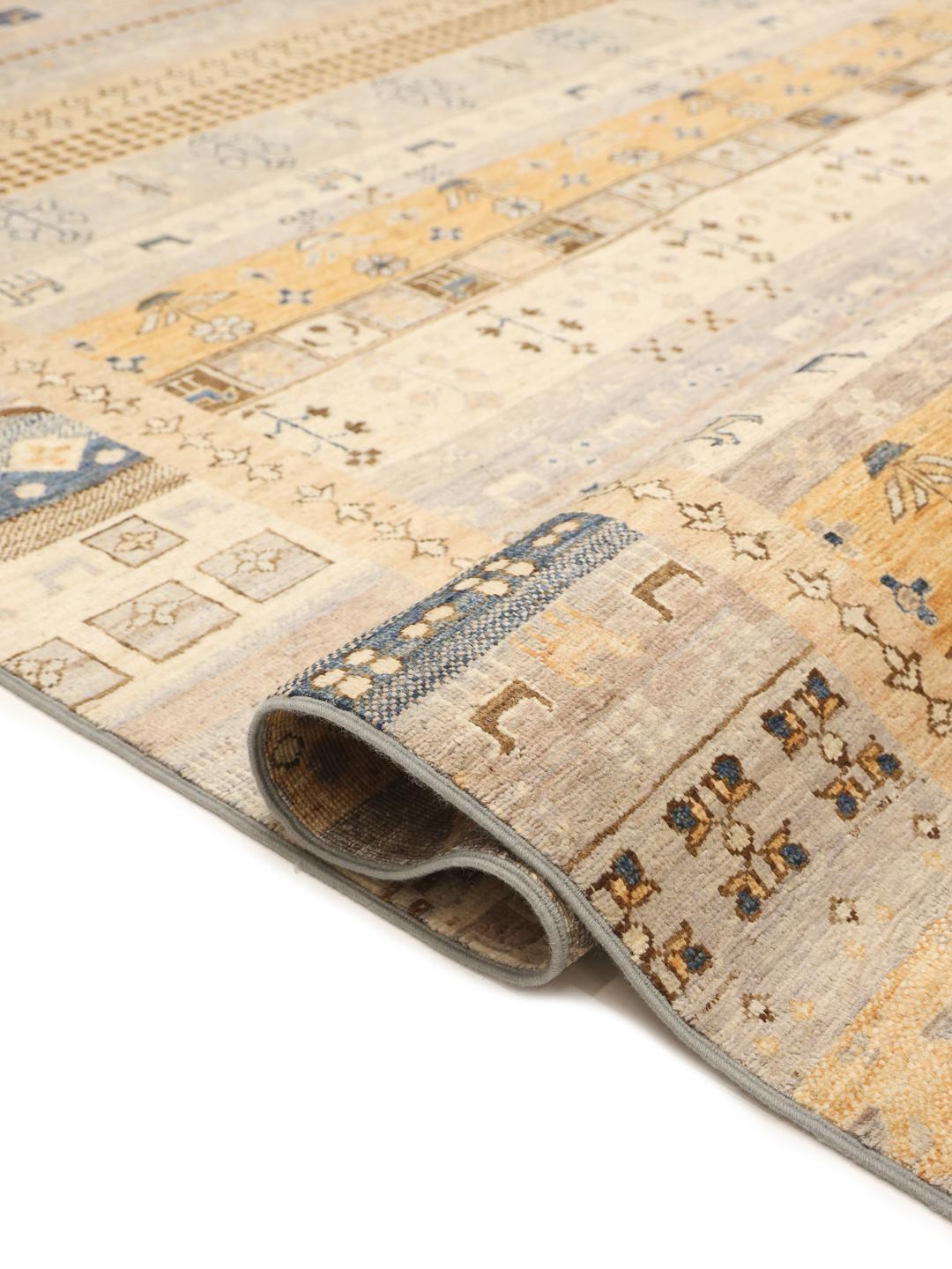 Handmade Afghan rug in multicolour
