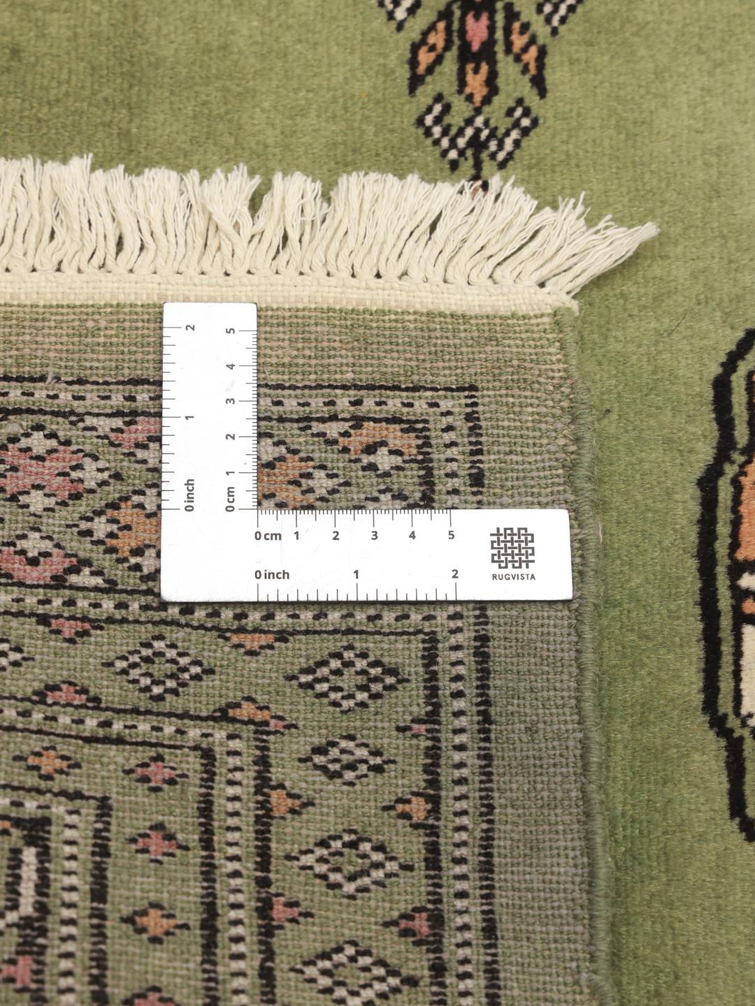 runner rug from Pakistan in light-green