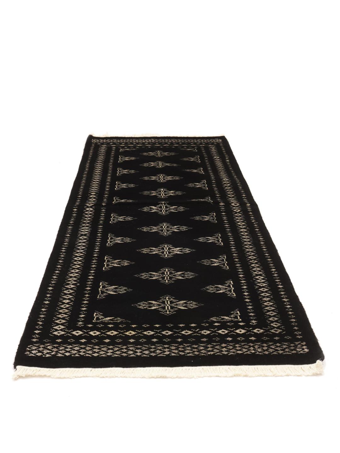 Runner rug from Pakistan in black