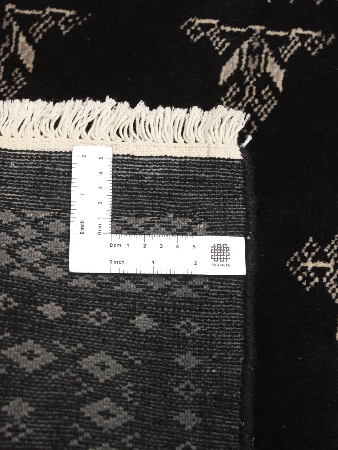 Runner rug from Pakistan in black