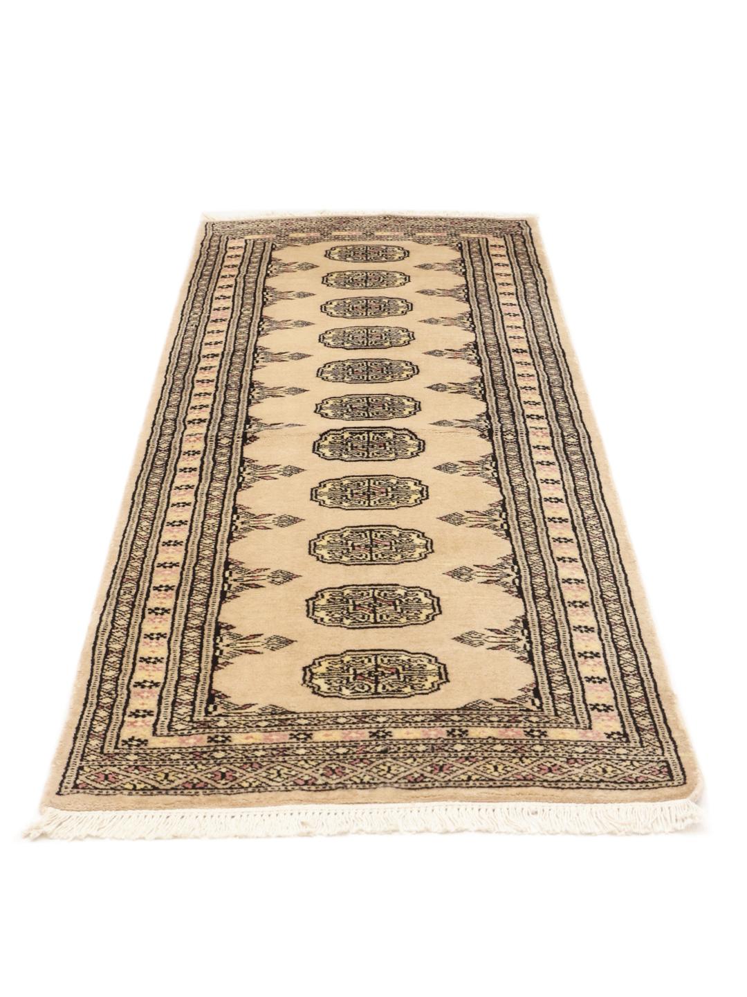 Runner rug from Pakistan in beige