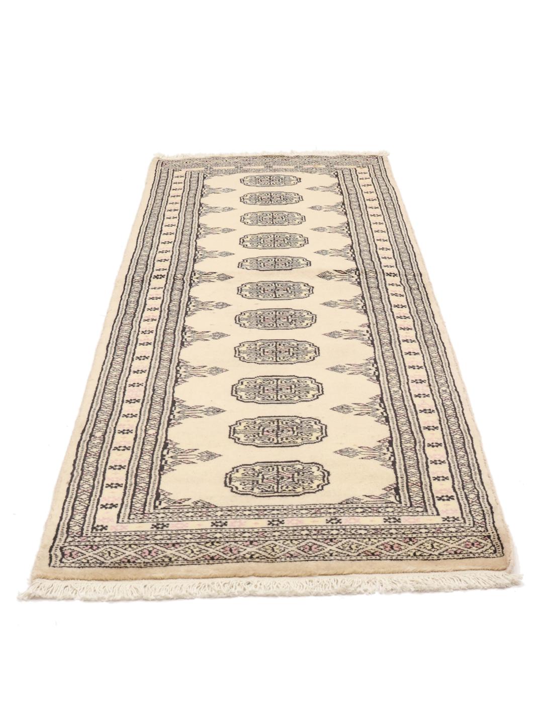 Runner rug from Pakistan in beige
