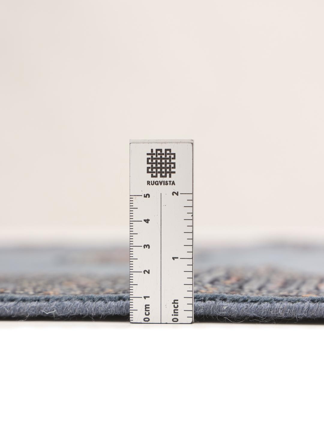Handmade runner rug from Pakistan in blue