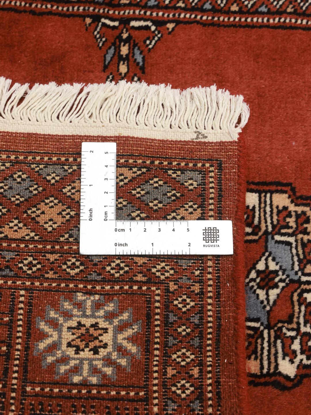 Tapis de couloir du Pakistan en couleur rouge
