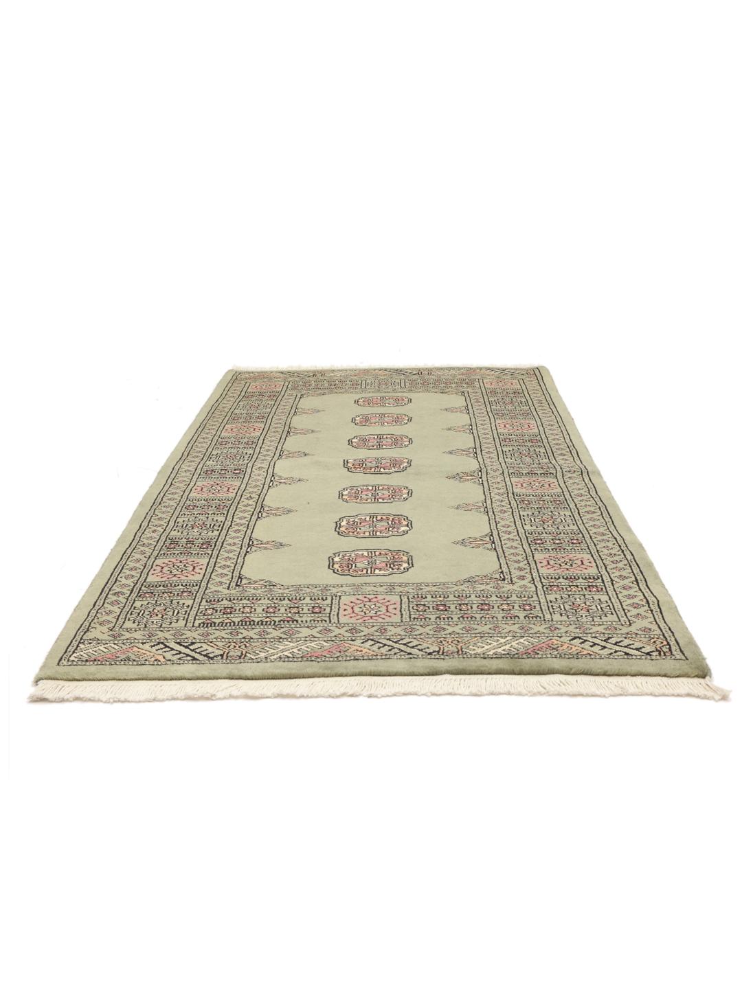 Rug from Pakistan in light-green