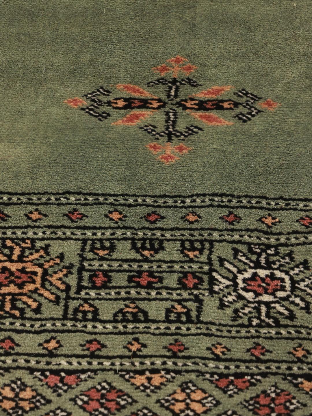 Rug from Pakistan in green