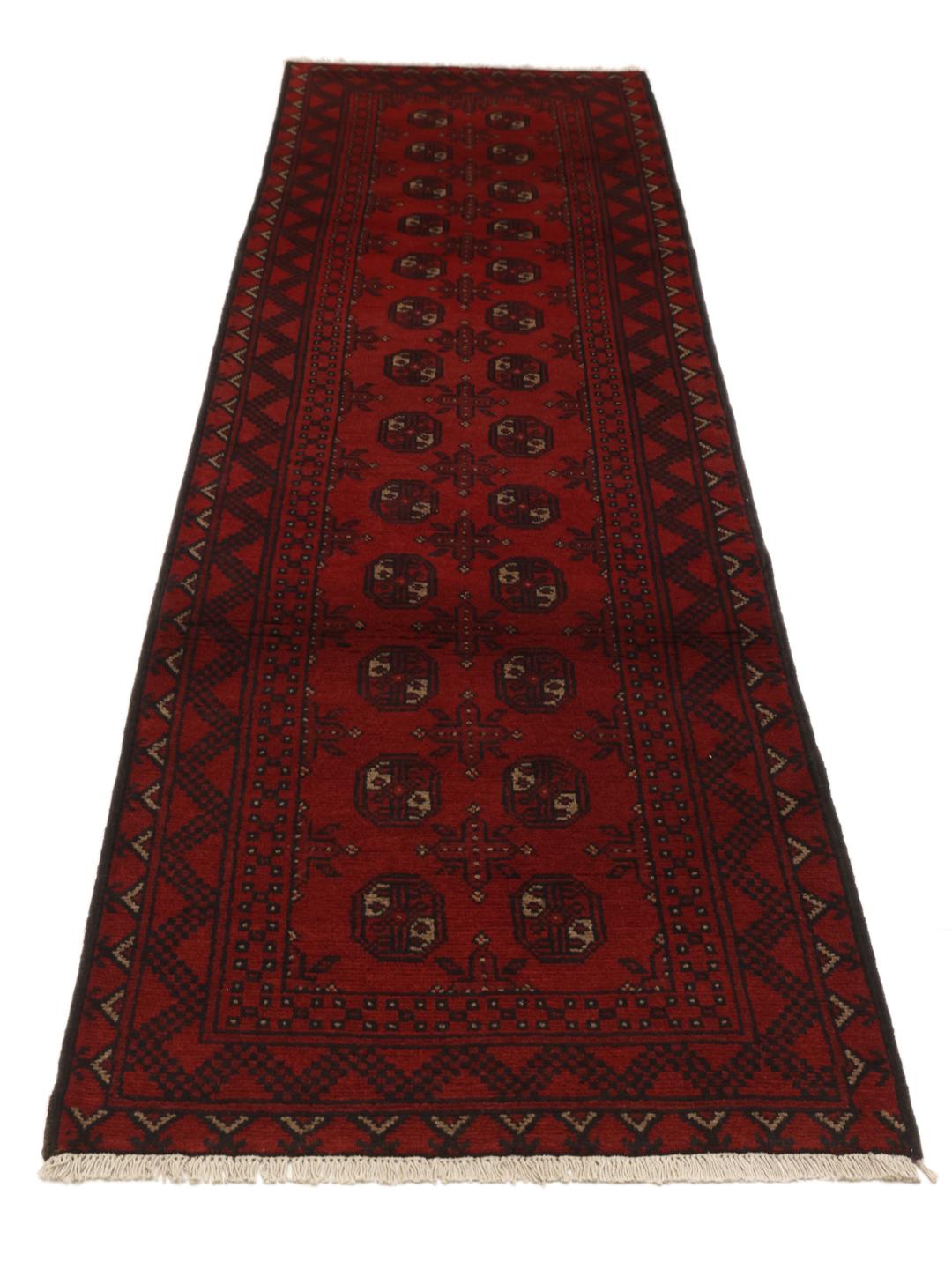 Afghan loper in rood