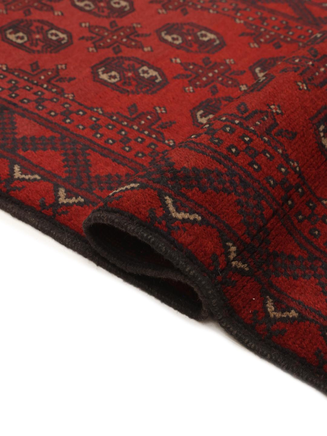 Afghan loper in rood