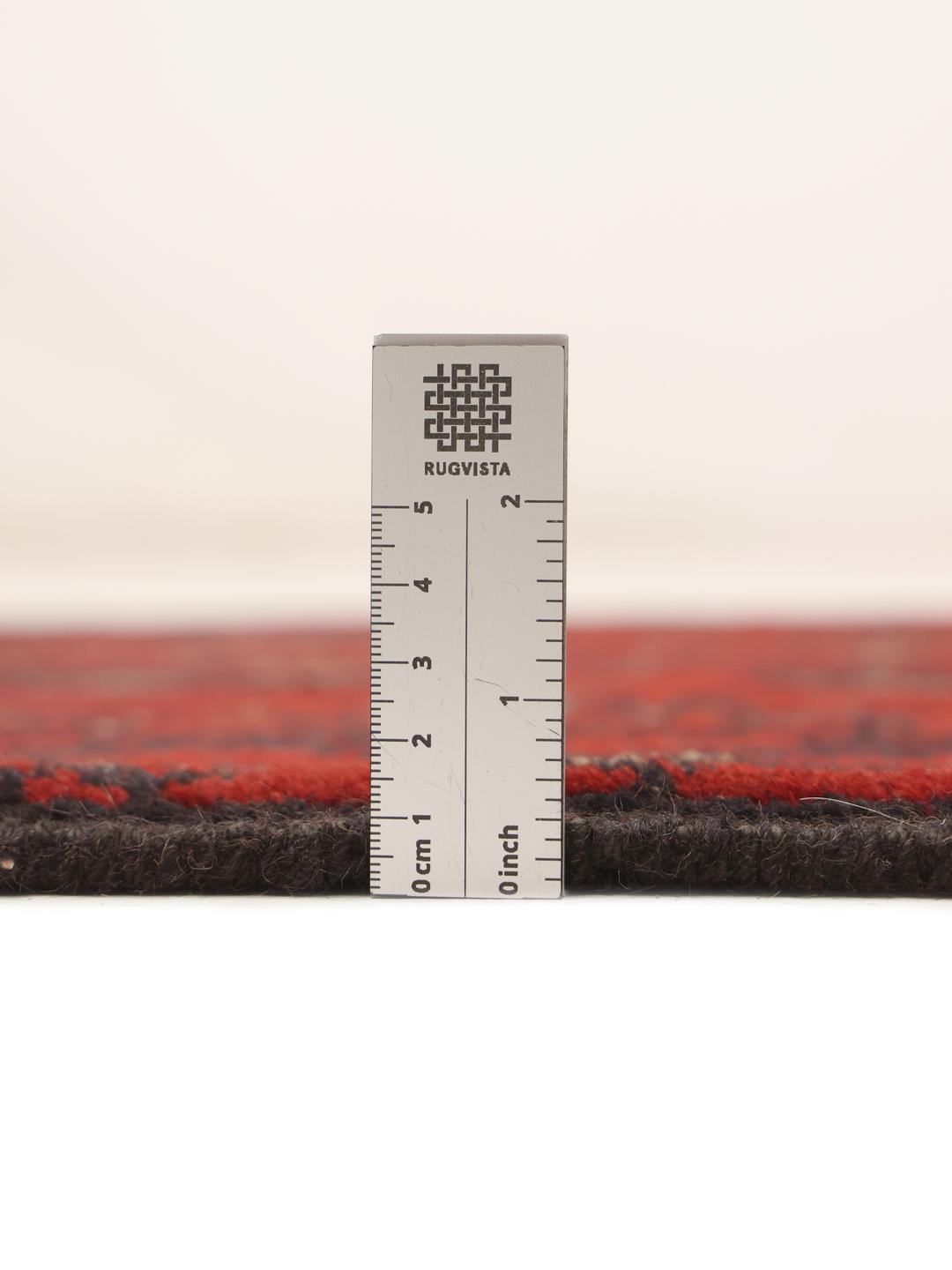 Afghan loper in rood