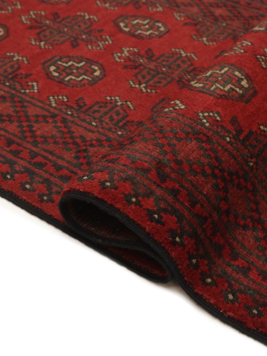Loper vloerkleed uit Afghanistan in rood
