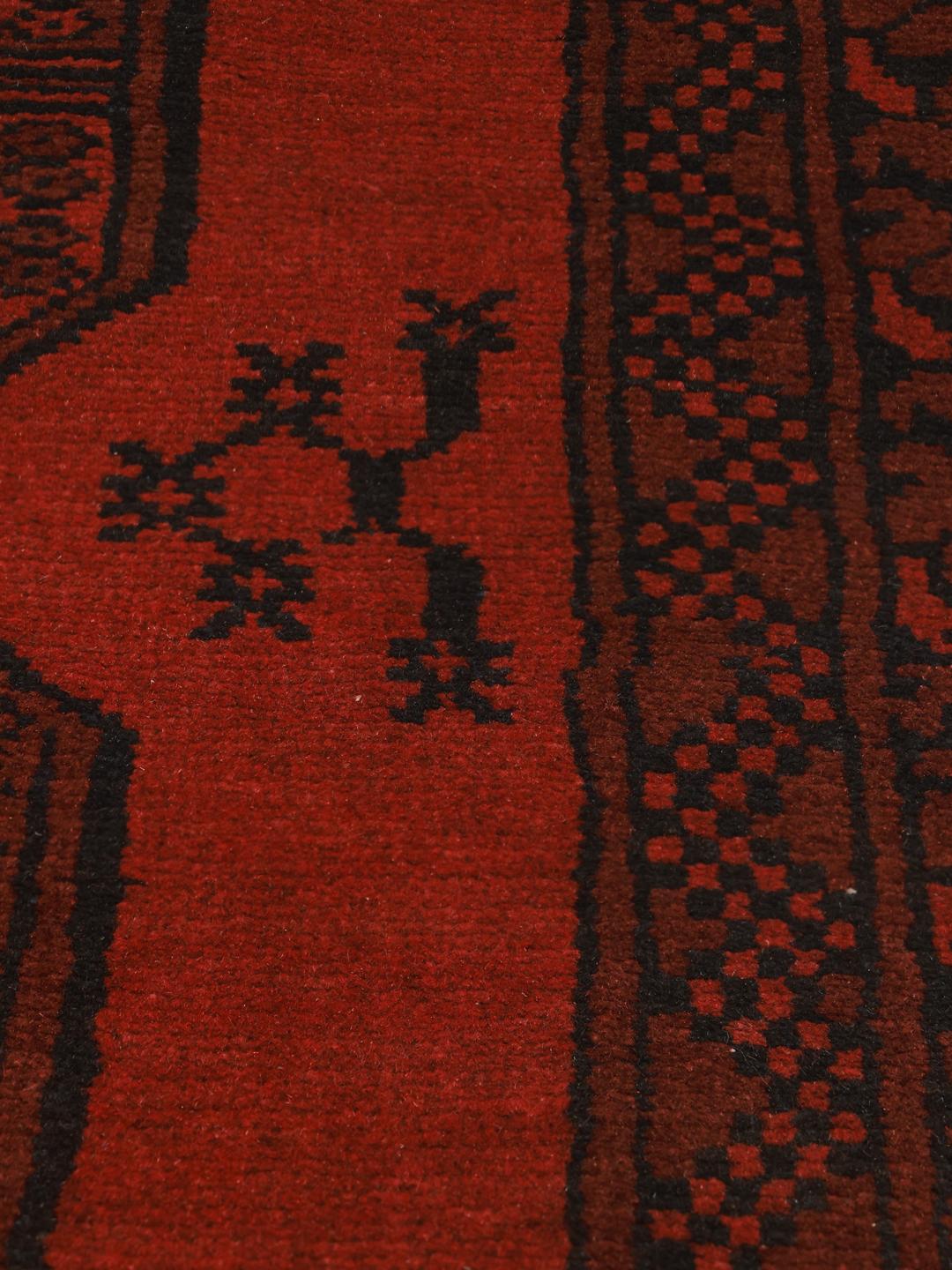 Czerwony dywan chodnik Afghan Fine