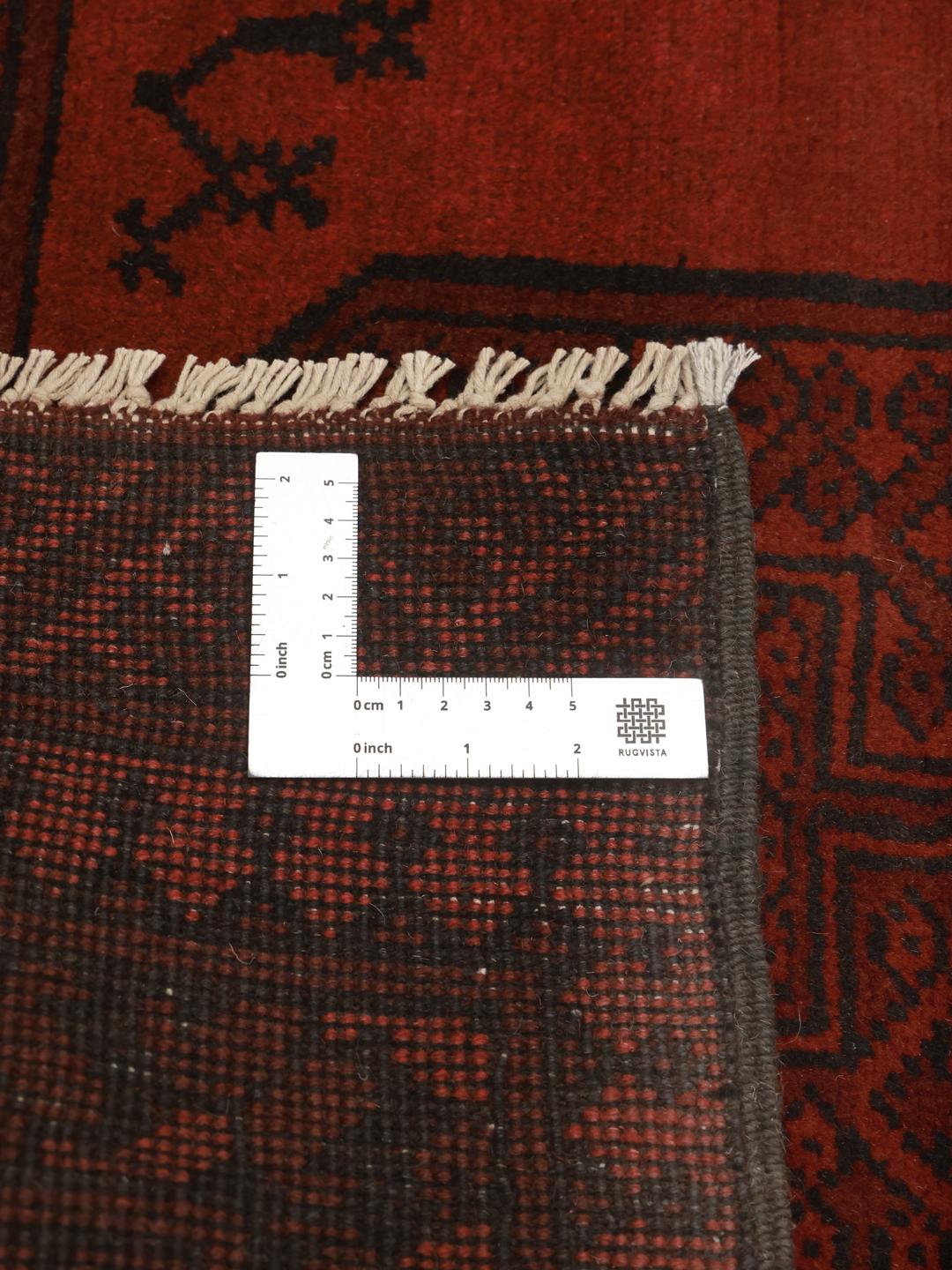 Czerwony dywan chodnik Afghan Fine