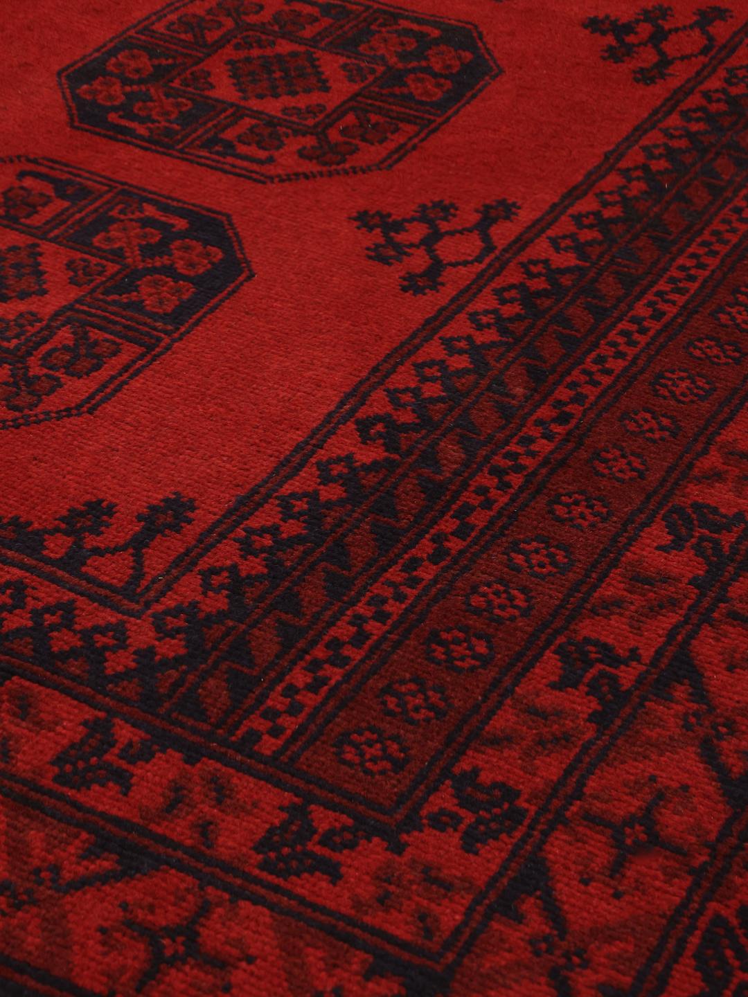 Afghan Fine vloerkleed uit Afghanistan in donkerrood