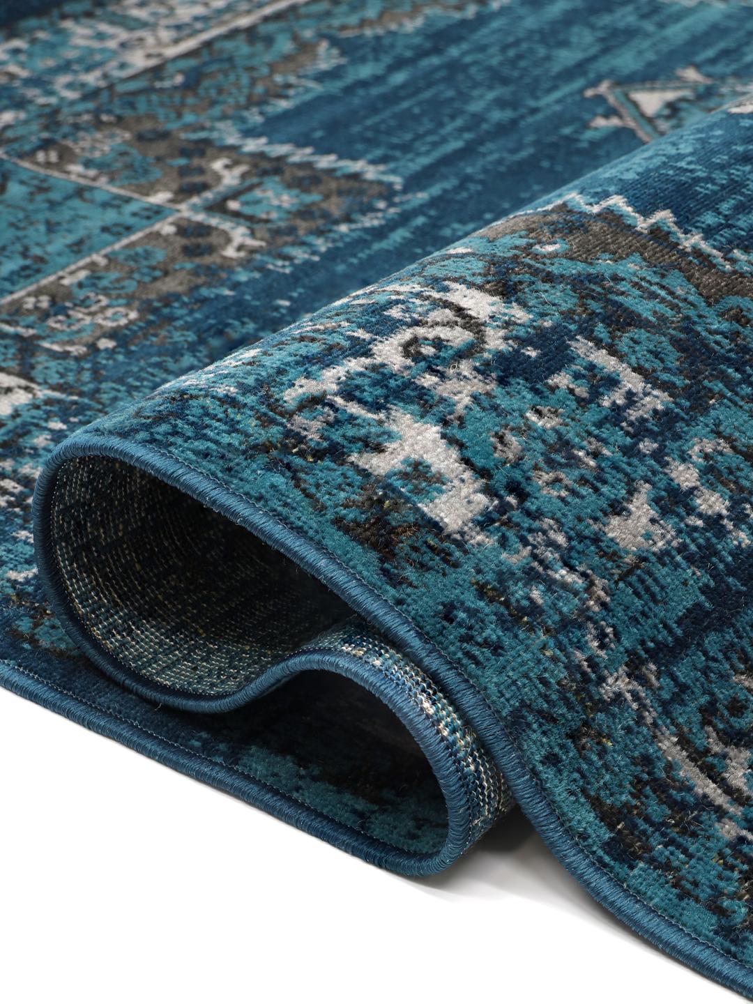 Vintage Vega loper in donkerblauw, turquoise en teal