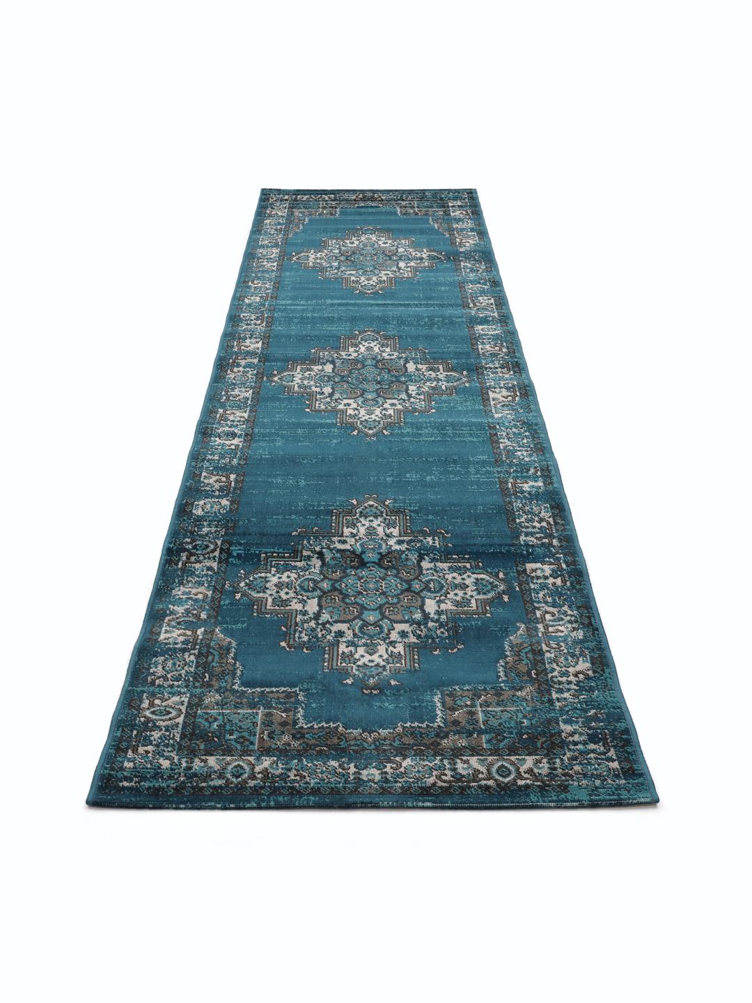 Vintage Vega loper in donkerblauw, turquoise en teal