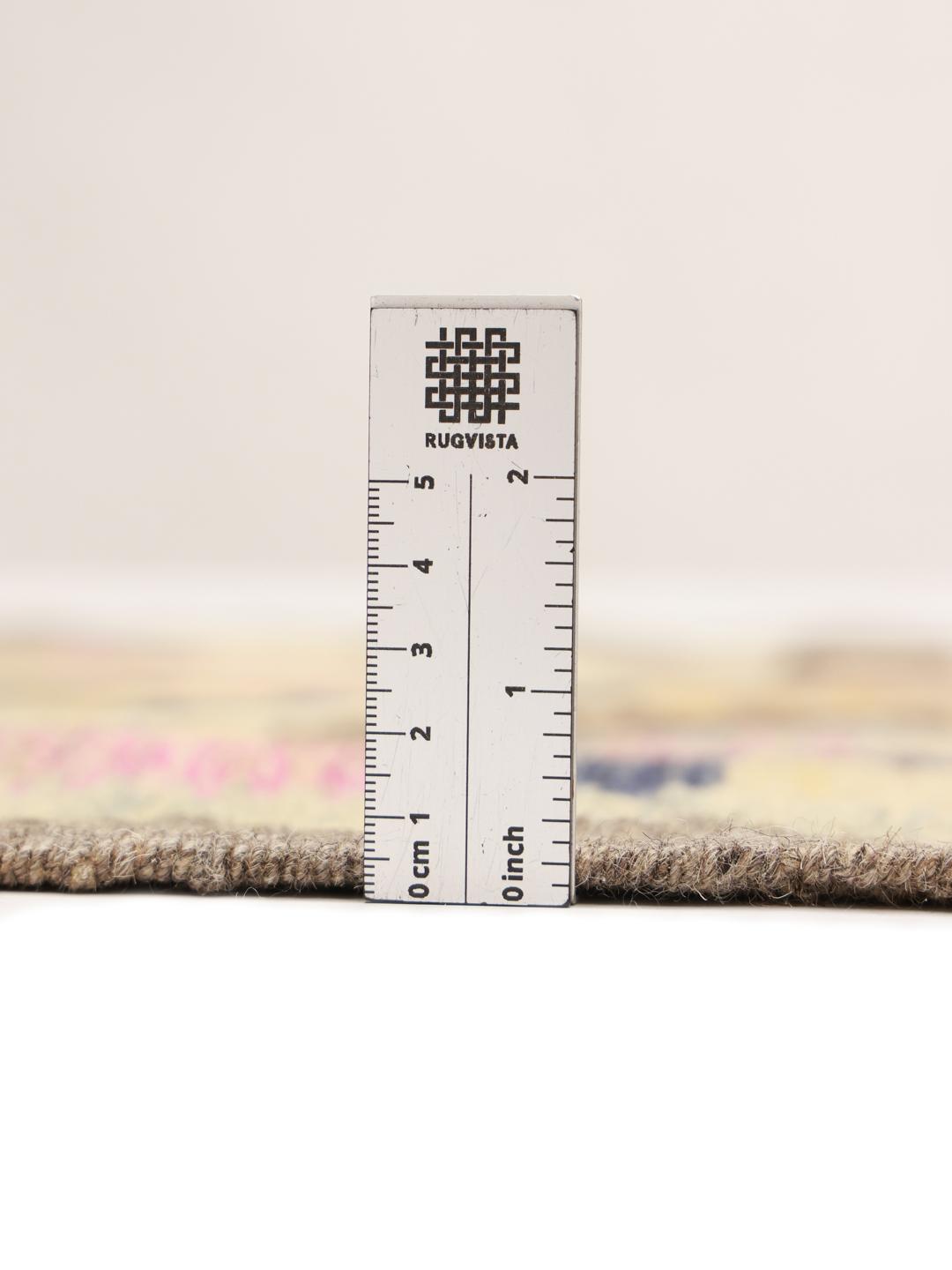 Hand-woven Kelim Ariana Trend runner in beige and multicolor wool from Afghanistan