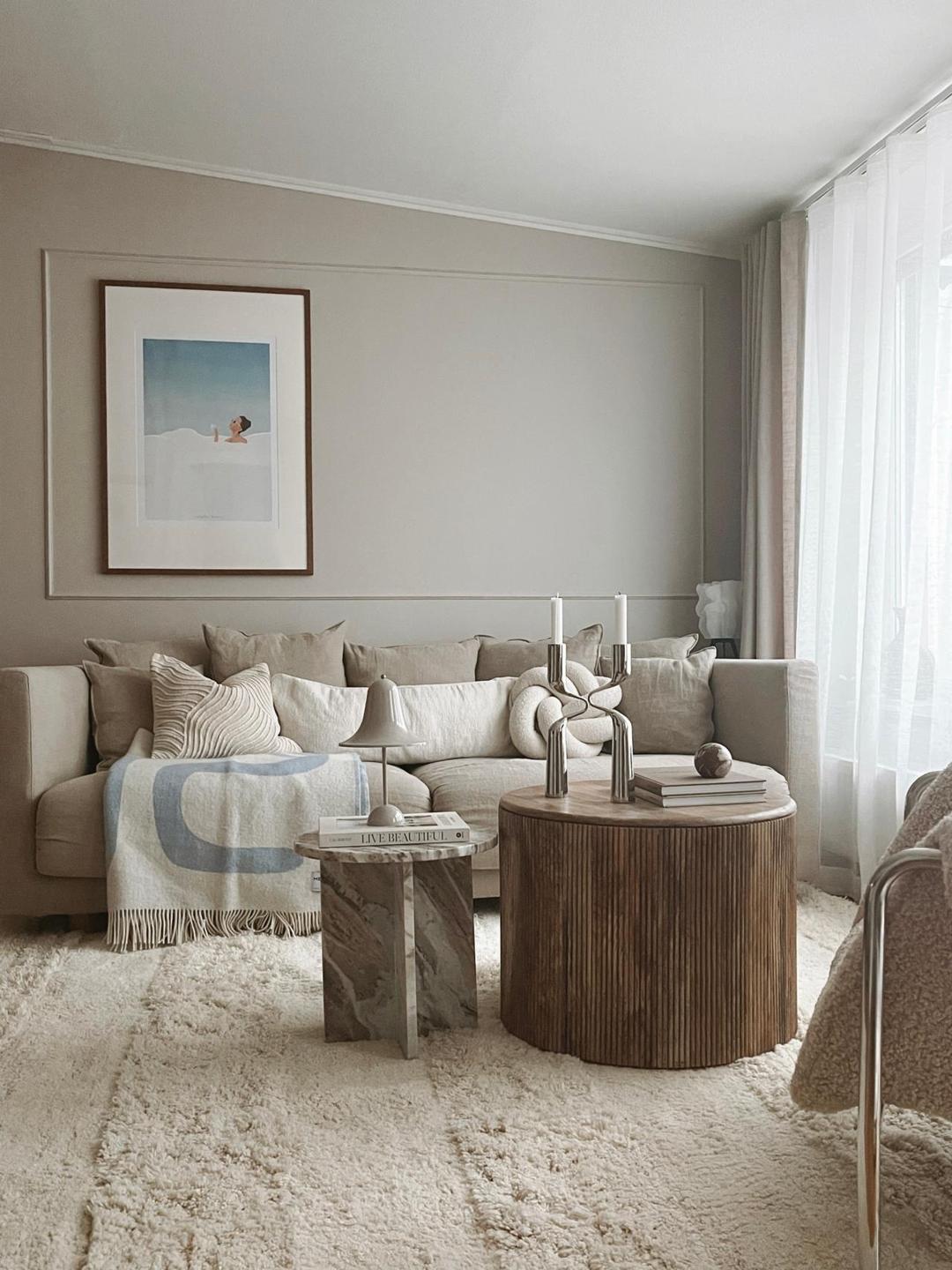 New York - Blanc crème - 250 x 250 cm