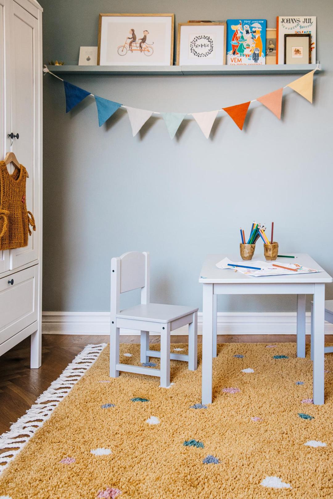 Confetti Kids Rug Confetti Yellow Rug - Rugvista