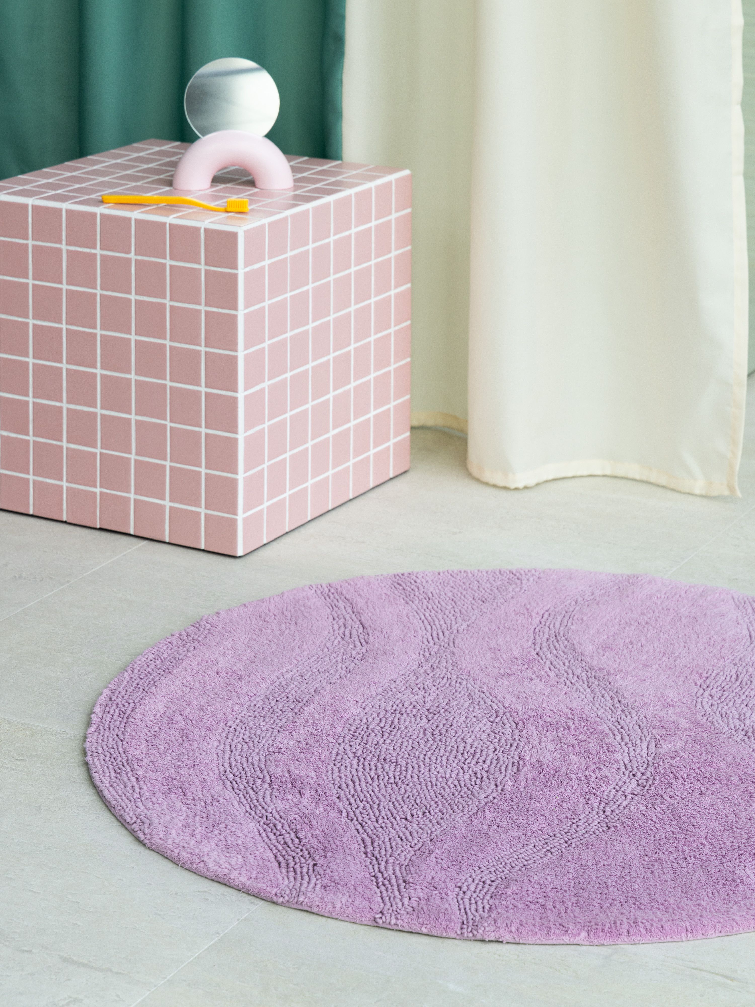 Rugvista core - Breeze - Fioletowy 50 x 80 cm Dywanik Łazienkowy