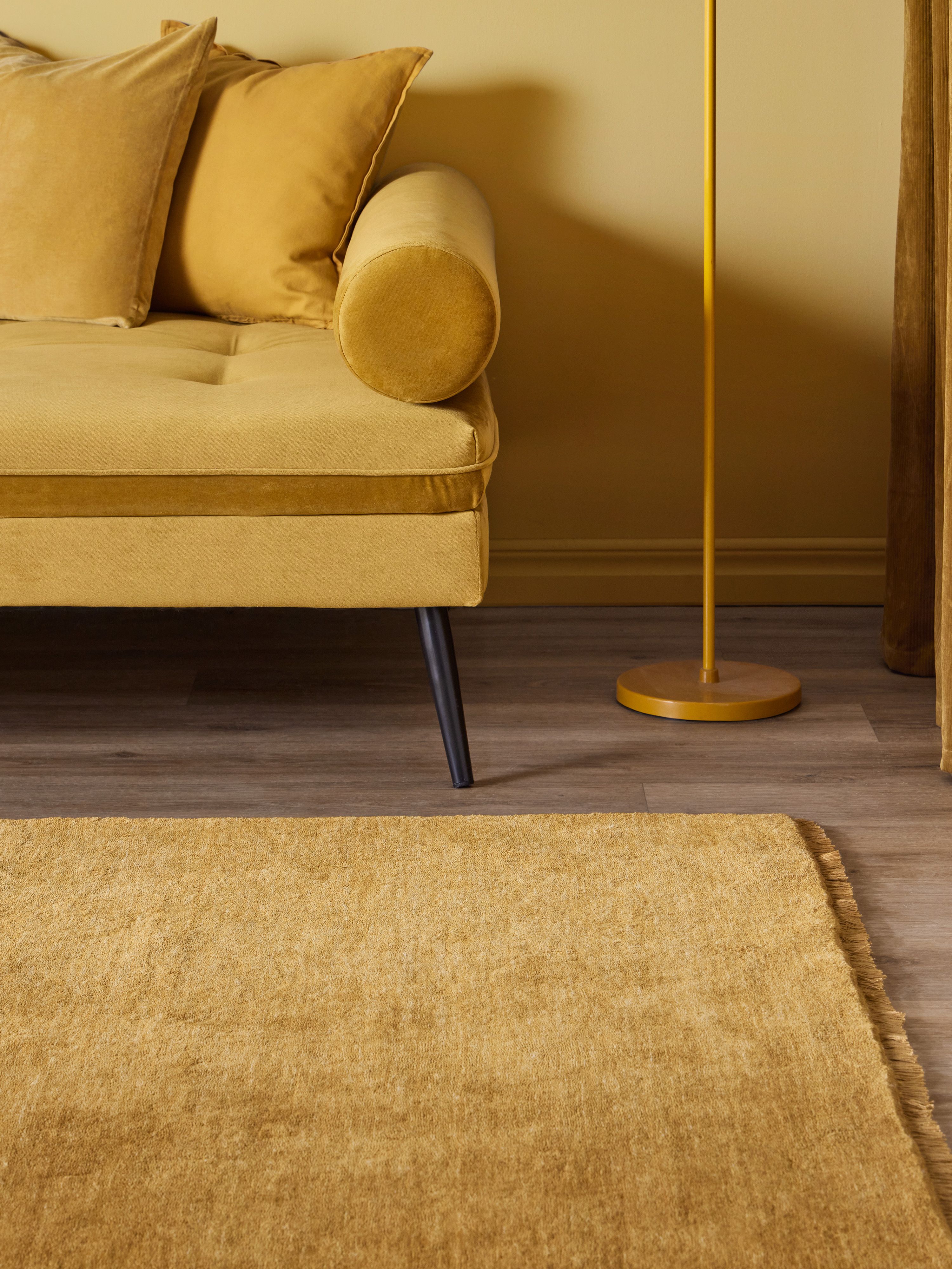 Rugvista premium - Handloom fringes - マスタード 200 x 300 cm