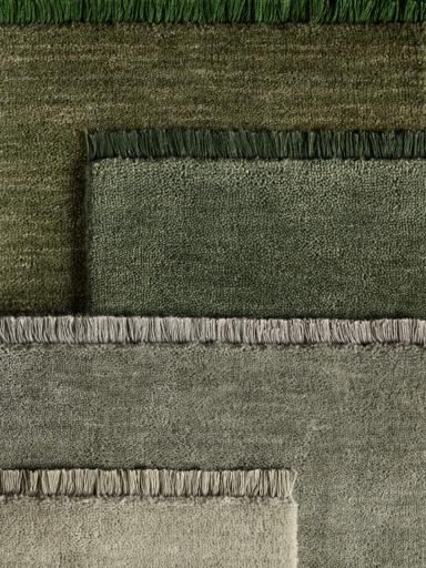 Rugvista premium - Handloom fringes - Light Green 200 x 300 cm Wool Rug ...