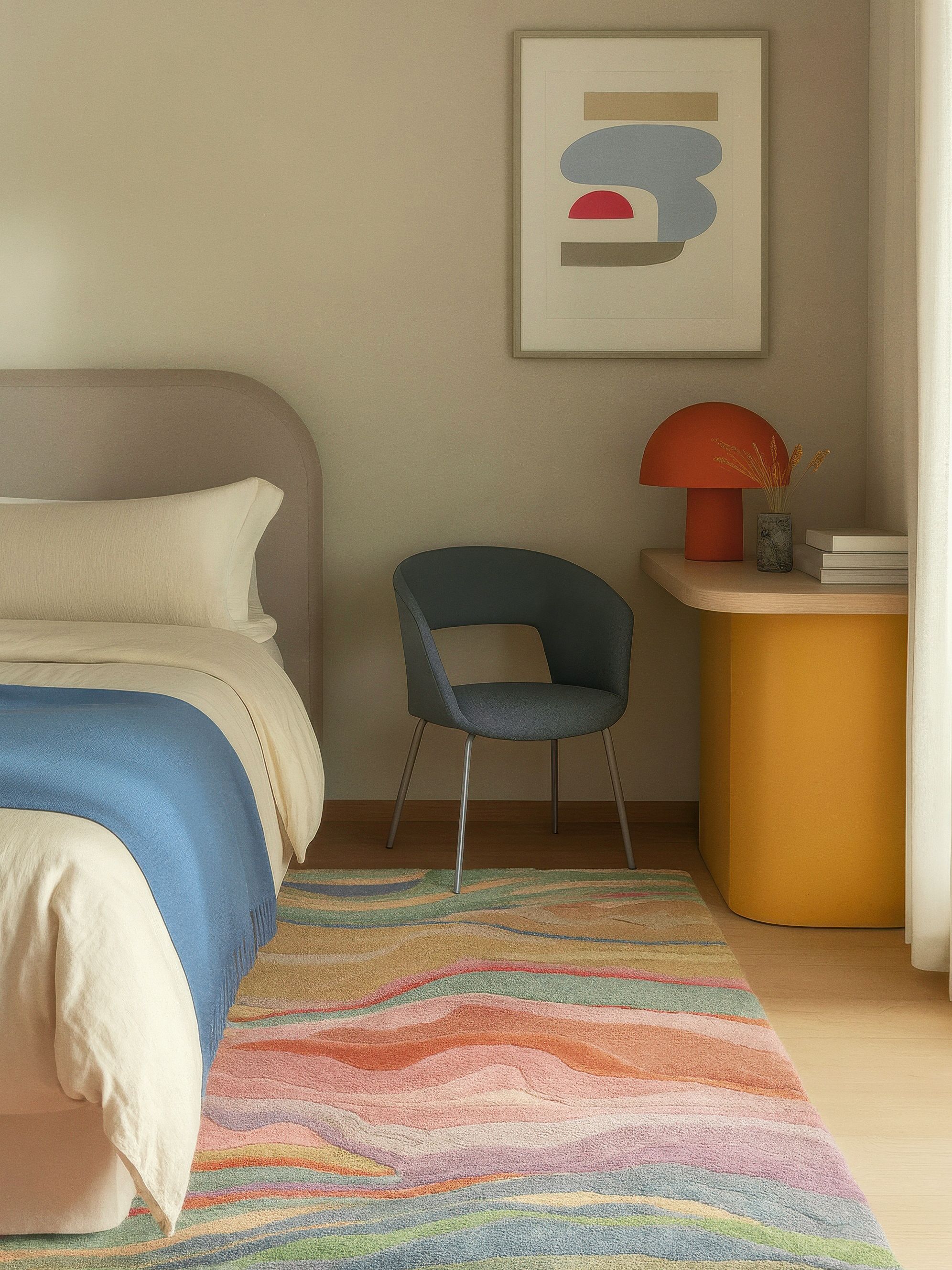 RUGVISTA Artyラグ　160cm×230cm Rugvista premium - Marble - Multicolor 160 x 230 cm Wool Rug