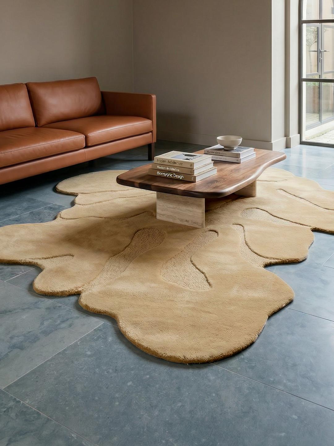 Large Format Rug Myrra Beige Rug - Rugvista