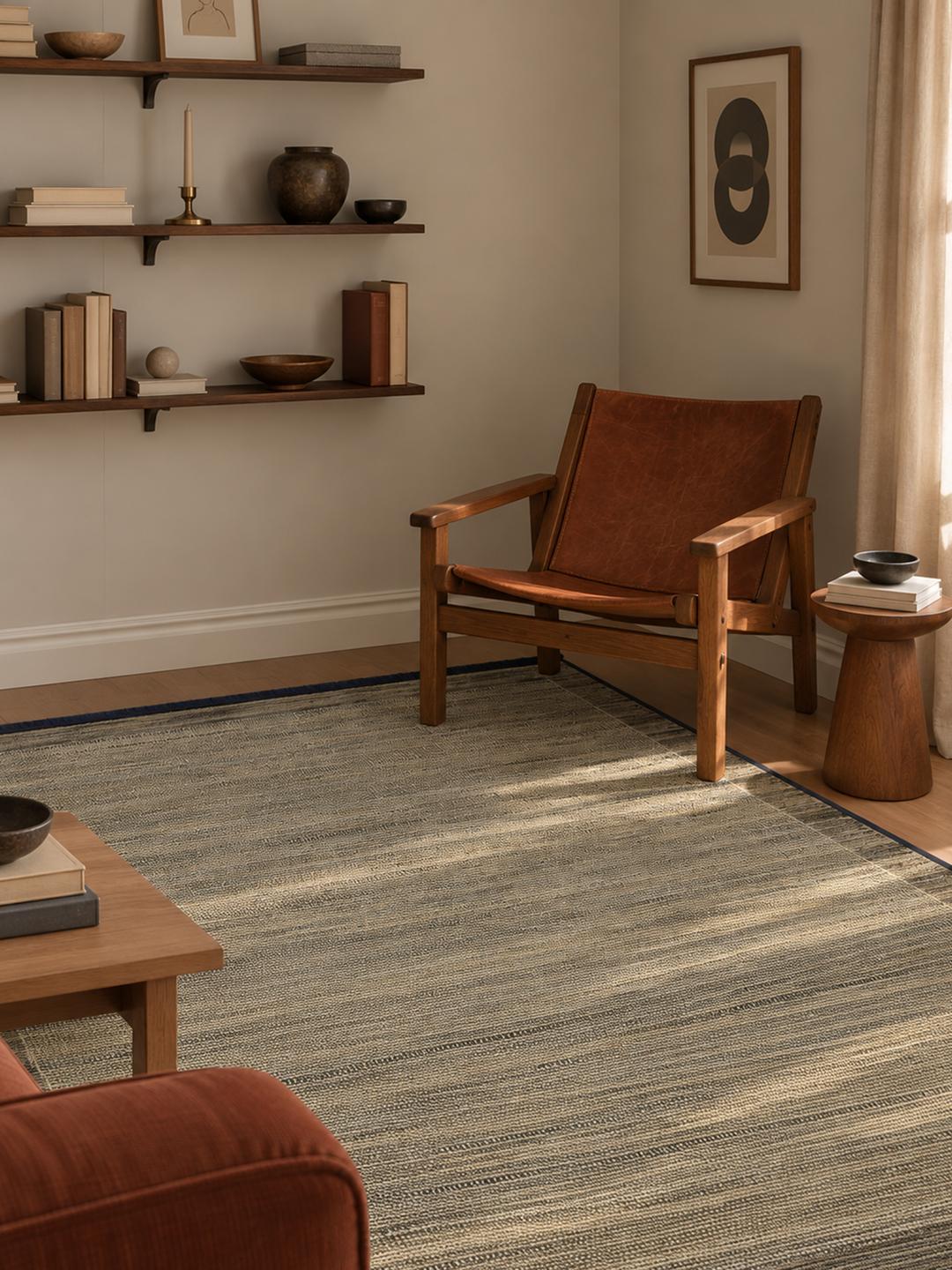 Light Grey Textured Rug Highland Light Grey Rug - Rugvista