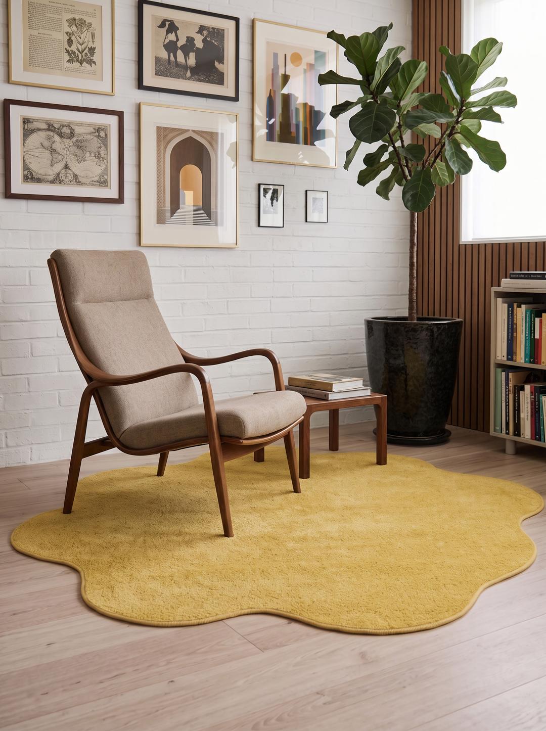 yellow rug