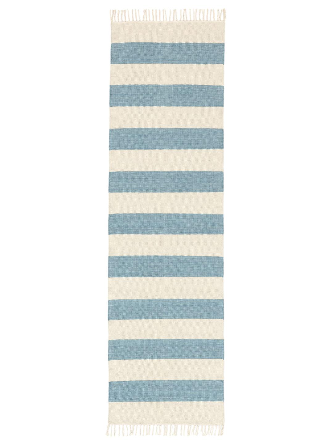tapis de couloir bleu clair