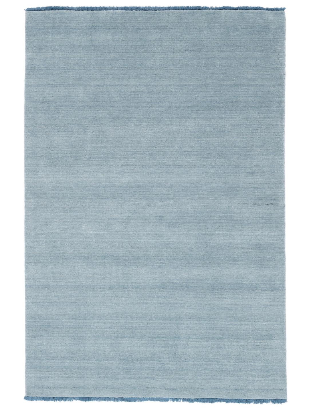 Handloom fringes - Lichtblauw - 250 x 350 cm