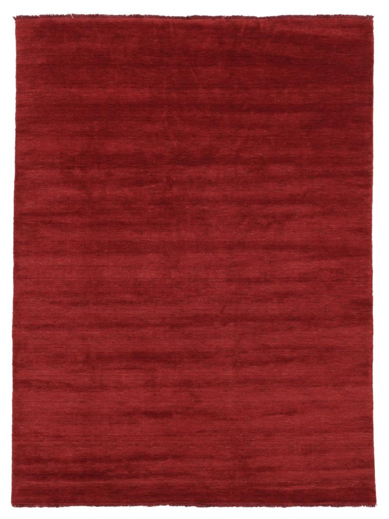 Handloom fringes - Donkerrood