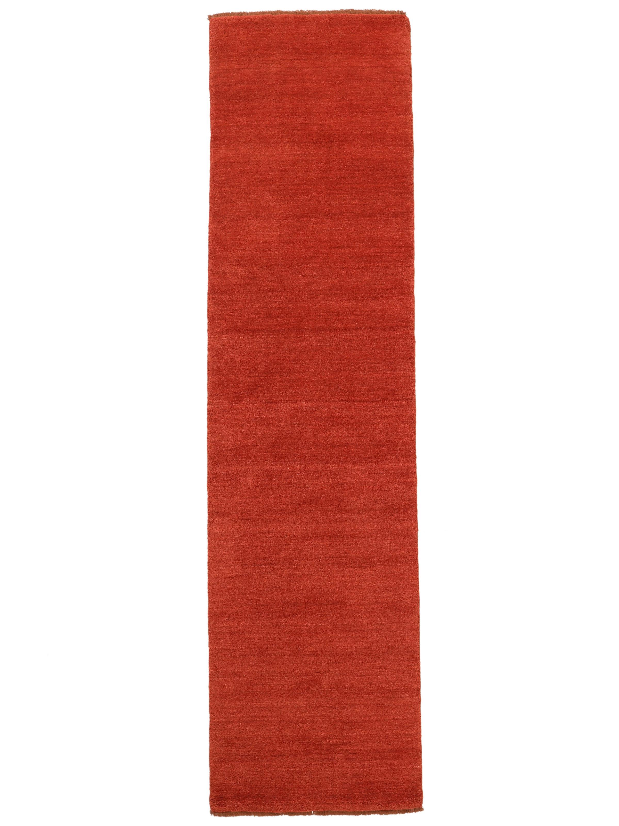 Rugvista premium - Handloom fringes - Rost / Rot, Läufer 80 x 400 cm ...